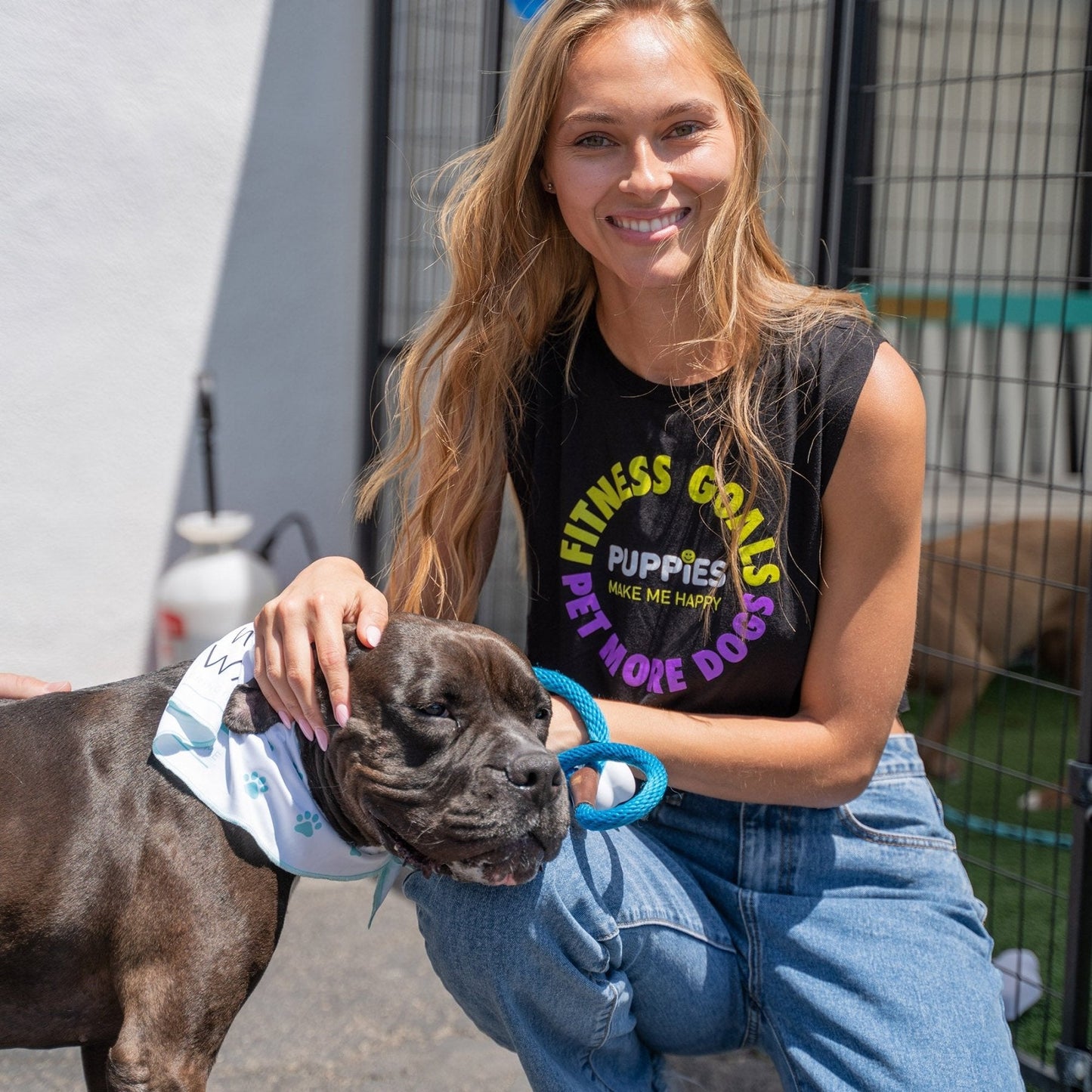 Puppy Fitness Goals: Pet More Dogs Crop Top | Gift for Dog Moms | Made in USA