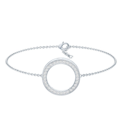 Certified Lab Grown Diamond Circle Bracelet for Women