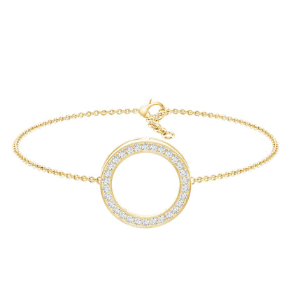 Certified Lab Grown Diamond Circle Bracelet for Women