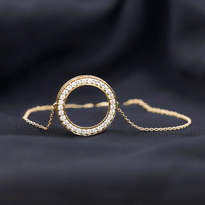Certified Lab Grown Diamond Circle Bracelet for Women
