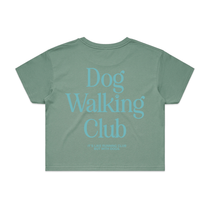 Dog Walking Club Crop Top | Gift for Dog Moms Who Love Their Walks | Made in USA