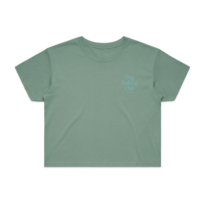 Dog Walking Club Crop Top | Gift for Dog Moms Who Love Their Walks | Made in USA