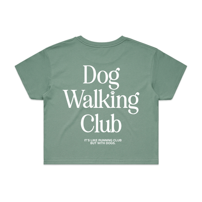 Dog Walking Club Crop Top | Gift for Dog Moms Who Love Their Walks | Made in USA