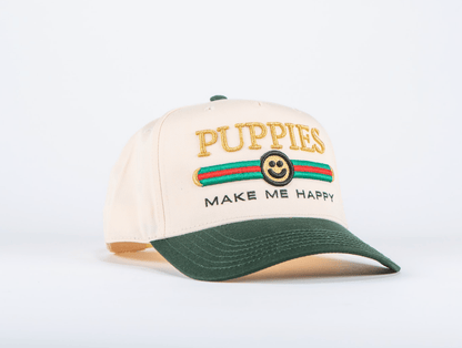 Pup Lux Embroidered 5 Panel Hat | Gold 3D Puff | Premium Gift for Dog Lovers