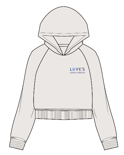 Cropped logo hoodie