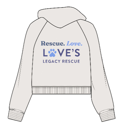 Cropped logo hoodie