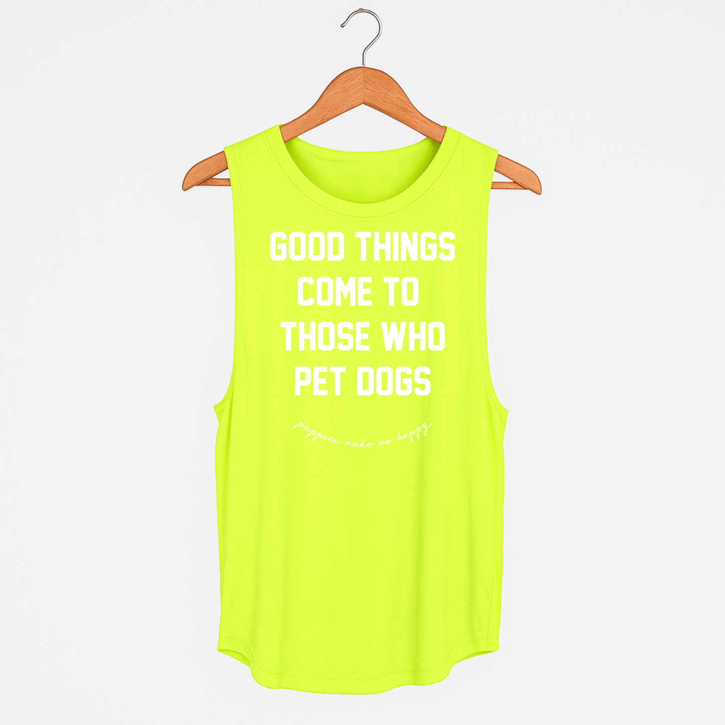 Good Things Come to Those Who Pet Dogs Tank | Gift for Dog Moms