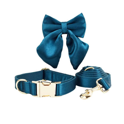Blue Green Satin Set