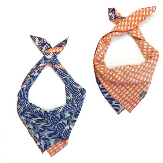 reversible bandana / braids and half-moons