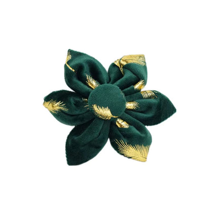 Green Feather Velvet Set