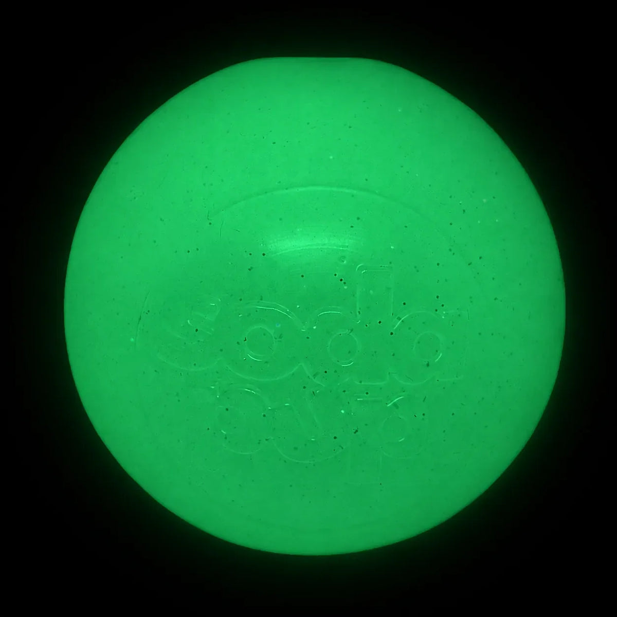 Glow in the Dark Glitter Ball 2-Pack Dog Toy | Soft PUP-X Rubber Floating Fetch Ball with Treat Dispenser | USA Made
