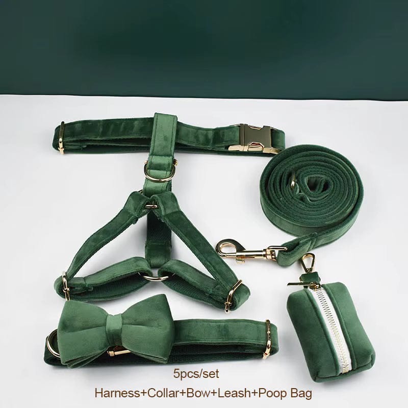 Forest Green Velvet Set