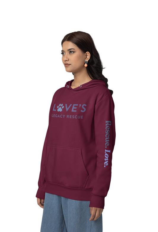 Love's Fleece Pullover Hoodie (Available in several colors)