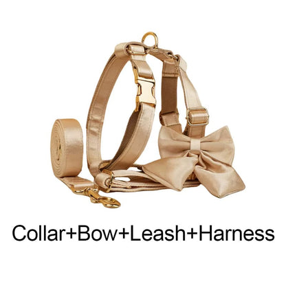 Gold Satin Wedding Set