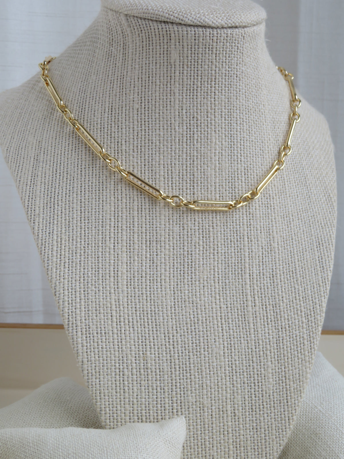 Mixed Link Figaro Necklace - add hinged clasp charms