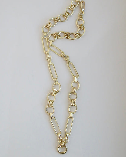 Louvre Charm Holder Necklace - Clicker Clasp - add charms