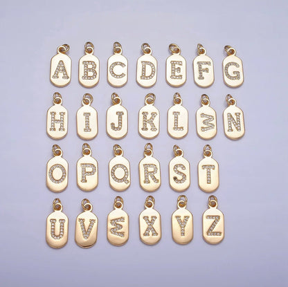 Diamond Clover & Initial Bracelet