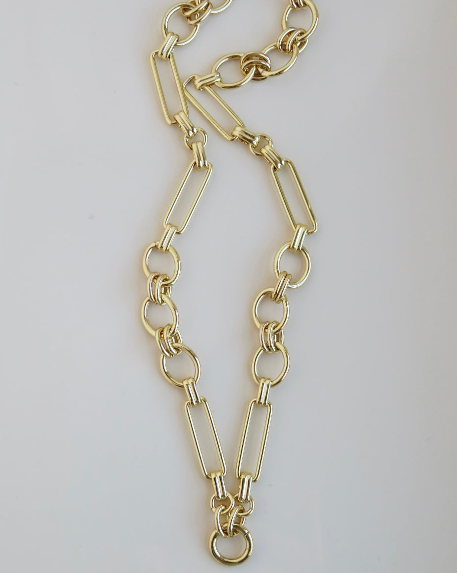 Louvre Charm Holder Necklace - Clicker Clasp - add charms