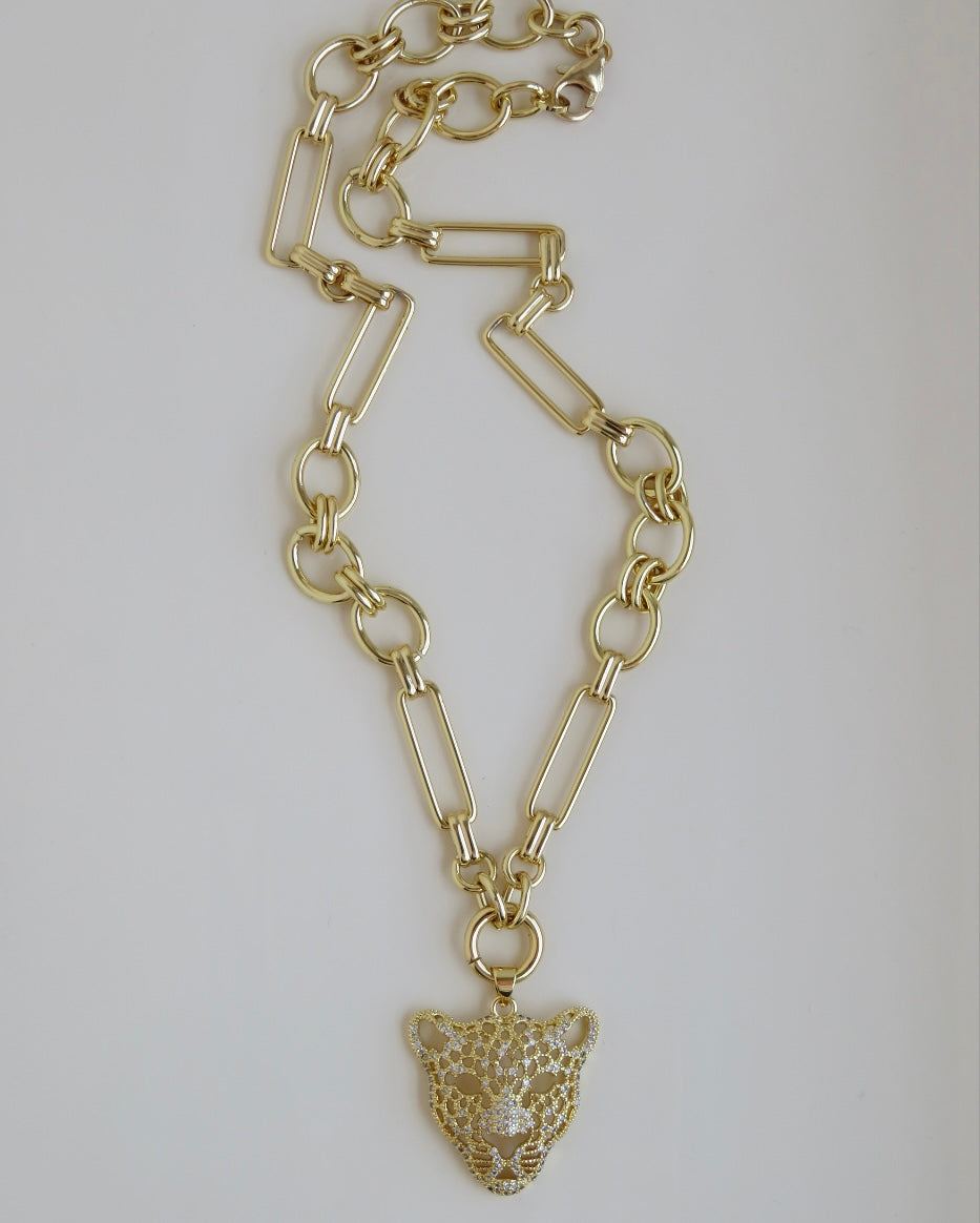 Louvre Charm Holder Necklace - Clicker Clasp - add charms