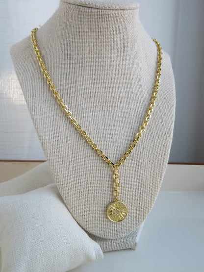 Diamond Sun Burst - Valencia Extension Necklace