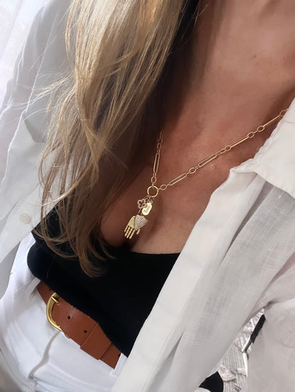 Protect Your Blessings Charm Cluster Necklace