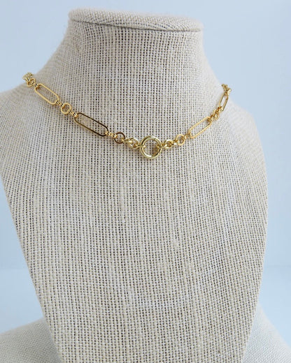 Mallorca Clasp Necklace - Clicker Clasp - add charms
