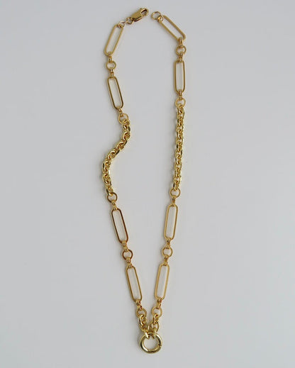 Mallorca Clasp Necklace - Clicker Clasp - add charms