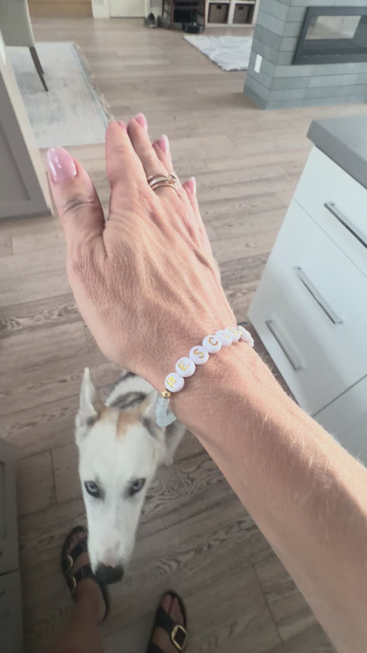 Rescue Love beaded bracelet