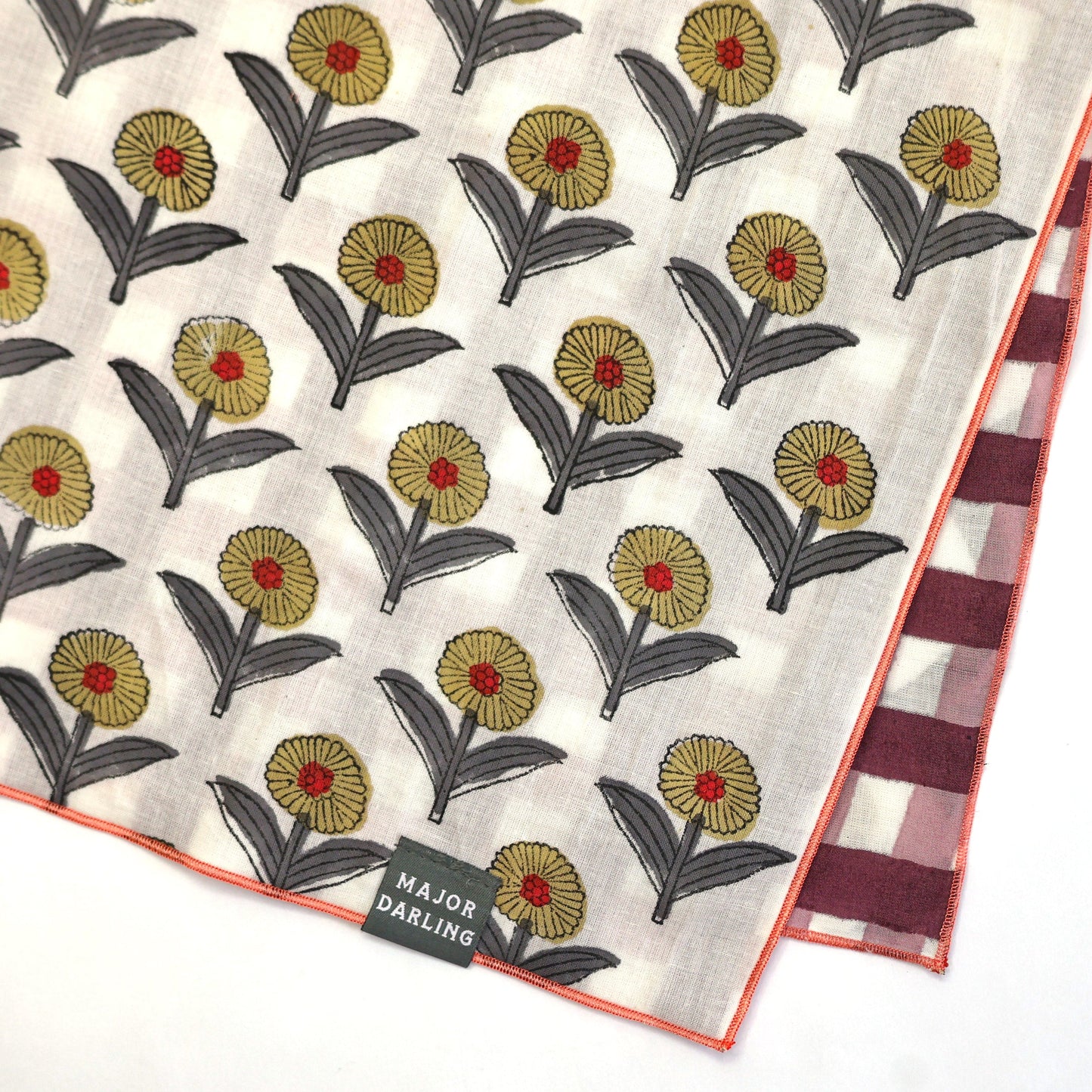 reversible bandana / sunflower picnic