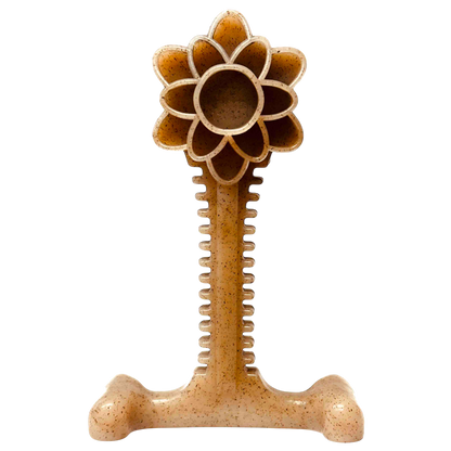 Honey Bone Dental Flower Tower - Durable Nylon Dog Chew Toy XL | USA